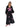 Regina Organic Cotton Dress - Black W. Cyclamen Pink-Dress-Sissel Edelbo-Butler Loftet