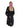 Regina Organic Cotton Dress - Black W. Cyclamen Pink-Dress-Sissel Edelbo-Butler Loftet