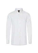Regular Fit Signature Linen - Optical White-Shirts-Oscar Jacobson-Butler Loftet