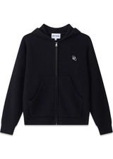 Rib Wool Knit Hoodie - Black-Knitwear-Globe Studios-Butler Loftet