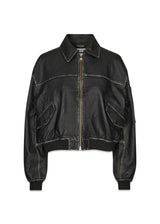 Oval Square's OSRocker Leather Bomber - Vintage Black. Buy outerwear here.