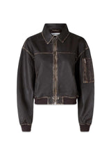 Oval Squares OSRocker Leather Bomber - Vintage Dark Oak. Køb overtøj her.