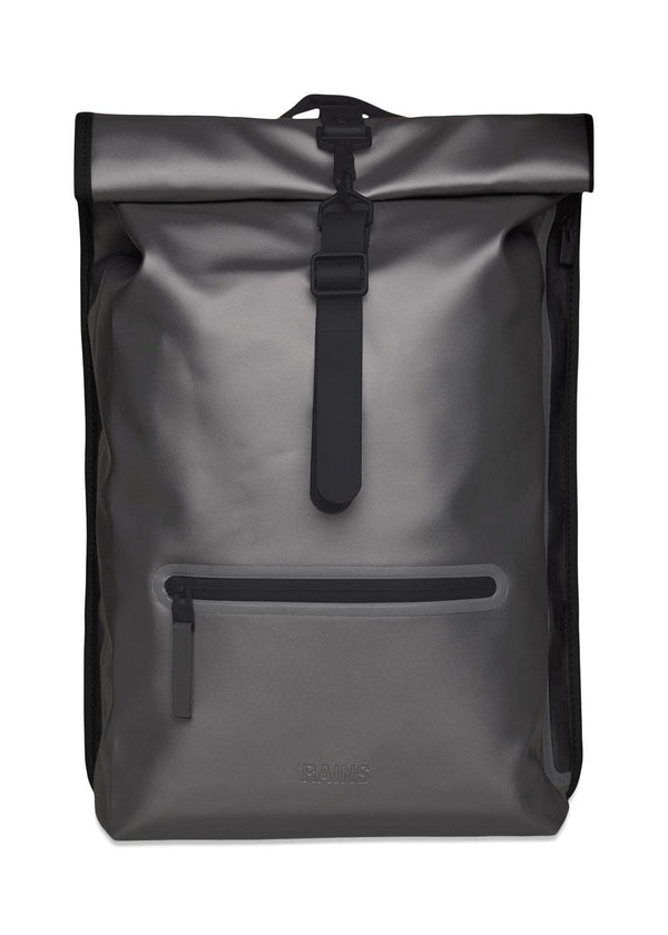 Rolltop Rucksack W3 - Metallic Grey-Bags-Rains-Butler Loftet