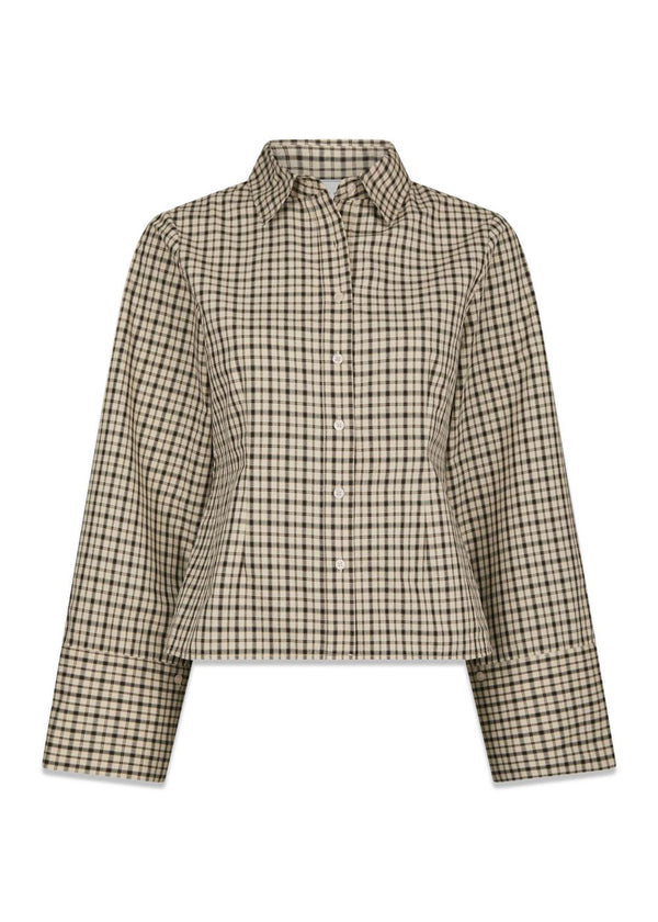 Pink Checked Shirt - Beige-Shirts-Neo Noir-Butler Loftet