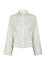 Rosa Pinstripe Shirt - White-Shirts-Neo Noir-Butler Loftet