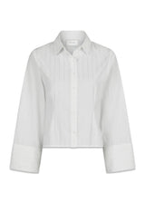 Rosa Solid Shirt - White-Blouses-Neo Noir-Butler Loftet