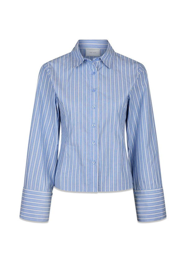 Pink Stripe Shirt - Blue-Shirts-Neo Noir-Butler Loftet