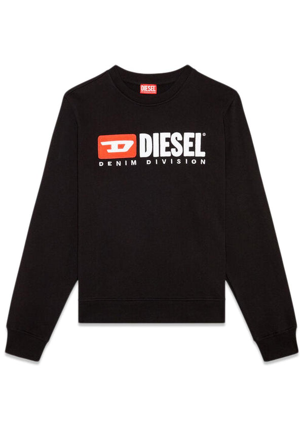 S-GINN-DIV SWEAT-SHIRT - Black Black Black-Sweatshirts-Diesel-Butler Loftet