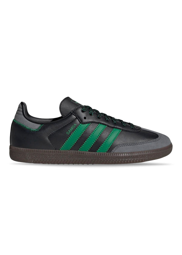 SAMBA OG - Core Black / Green / Gray Six-Shoes-Adidas Originals-Butler Loftet