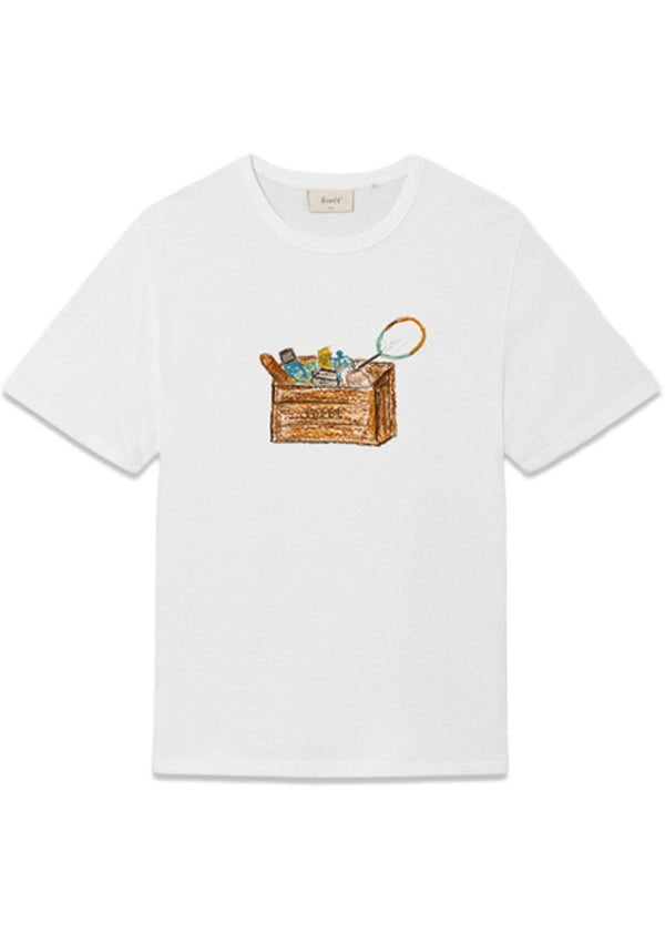 SKETCH T-SHIRT - White-T-shirts-Forét-Butler Loftet