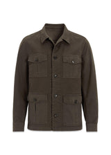 Safari Shirt Jacket - Army Green-Outerwear-Oscar Jacobson-Butler Loftet