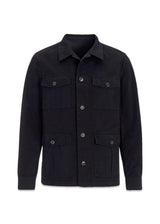 Safari Shirt Jacket - Navy-Shirts-Oscar Jacobson-Butler Loftet
