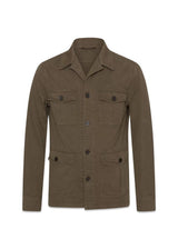 Safari Shirt Jacket - Rosciola Green-Outerwear-Oscar Jacobson-Butler Loftet