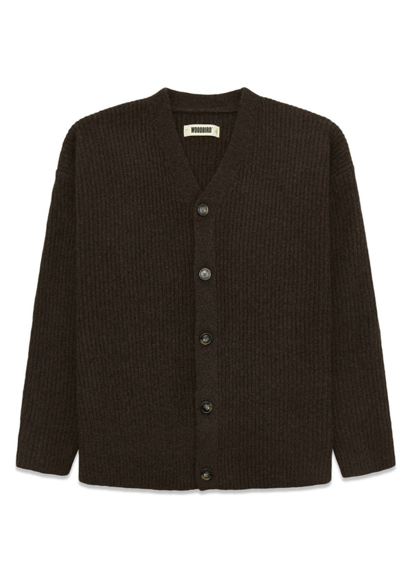 Sam Fuzzy Knit - Brown-Knitwear-Woodbird-Butler Loftet