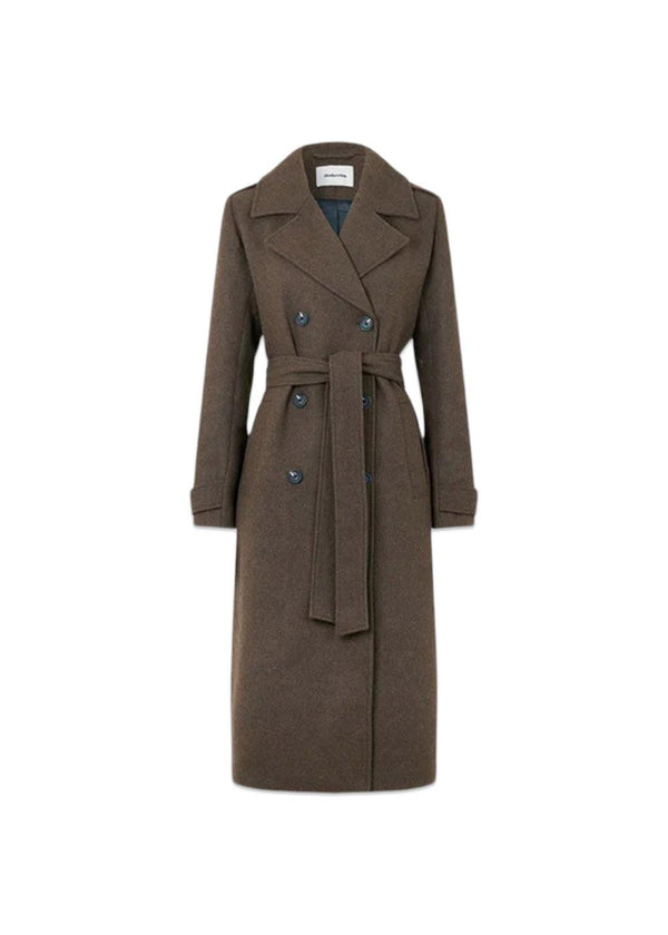 ShayMD coat - Espresso Melange-Outerwear-Modström-Butler Loftet
