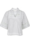 Siama S Voile Blouse - White-Blouses-Neo Noir-Butler Loftet