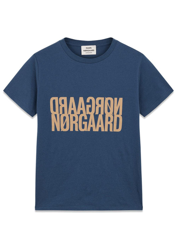 Single Organic Trenda P Tee - Sargasso Sea-T-shirts-Mads Nørgaard-Butler Loftet