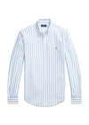 Slim Fit Oxford Shirt - Blue Striped Oxford-Shirts-Ralph Lauren-Butler Loftet