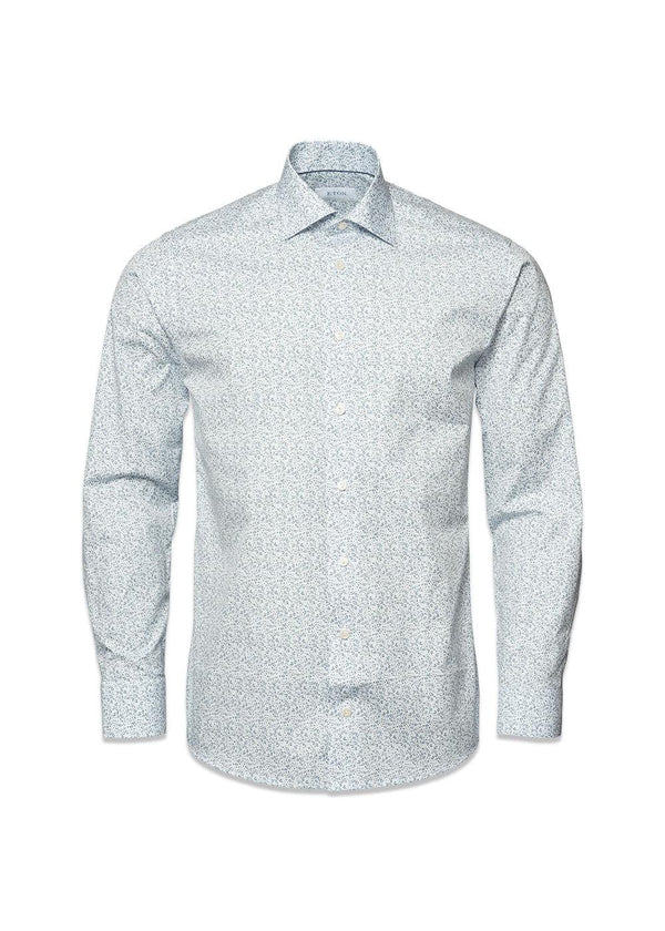 Slim Floral Print Shirt - Light Blue-Shirts-Eton-Butler Loftet