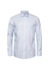 Slim Geometric Micro Print Twill Shirt - Light Blue-Shirts-Eton-Butler Loftet