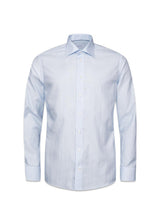 Slim Geometric Micro Print Twill Shirt - Light Blue-Shirts-Eton-Butler Loftet