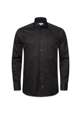 Etons Slim - Geometric Print Signature Twill - Dark Blue. Køb shirts her.