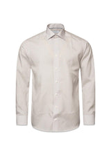 Slim Poplin Print - Brun-Shirts-Eton-Butler Loftet