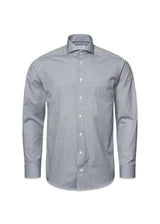 Etons Slim-Poplin Print - Dark Grey. Køb shirts her.