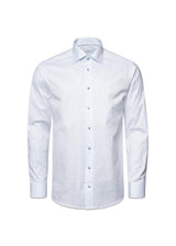 Slim Stripped Signature Oxford Shirt - Light Blue-Shirts-Eton-Butler Loftet