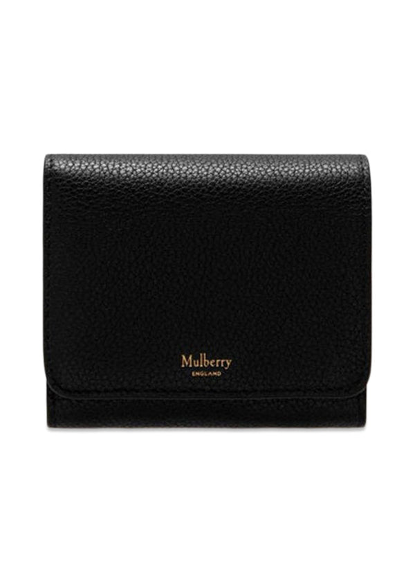Small Continental French Purse - Black-Wallet/Purse-Mulberry-Butler Loftet