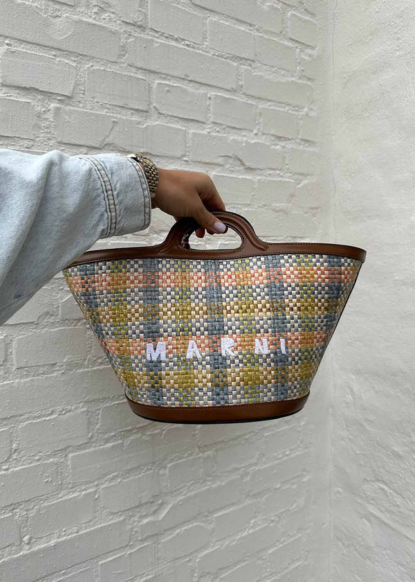 Small Tropicalia Handbag - Multi-Raffia-Bags-Marni-Butler Loftet