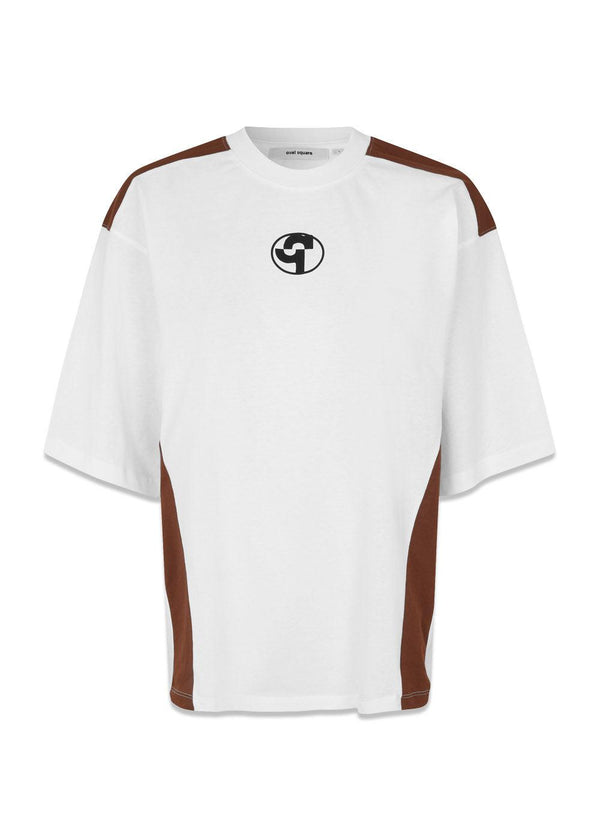 Sporty Tee - White-T-shirts-Oval Square-Butler Loftet