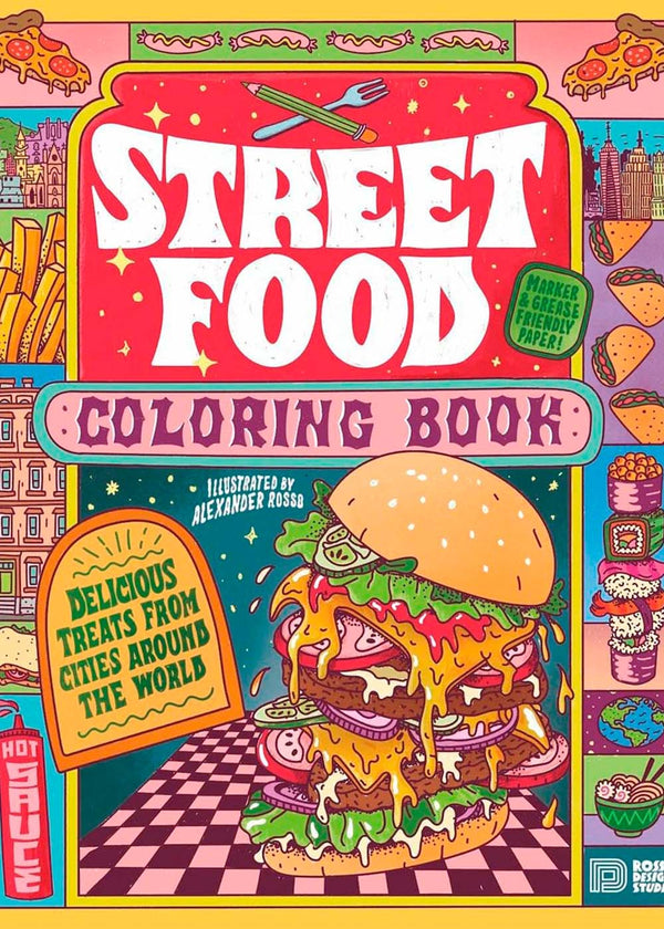 Street Food Coloring Book - Multicolor-Living-New Mags-Butler Loftet