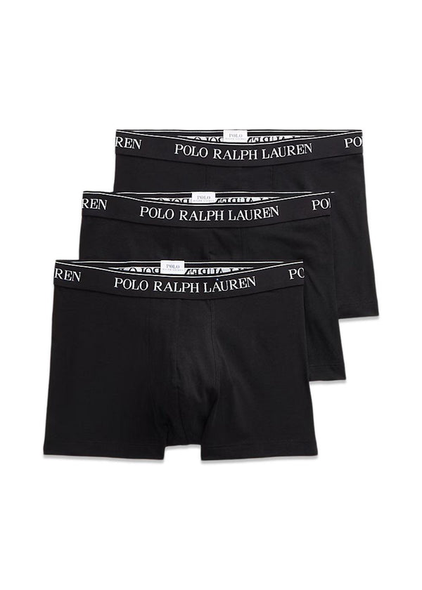 Stretch Cotton Trunk 3-Pack - Black-Underwear-Ralph Lauren-Butler Loftet