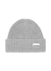 Structured Rib Beanie - Paloma Melange-Headwear-Ganni-Butler Loftet