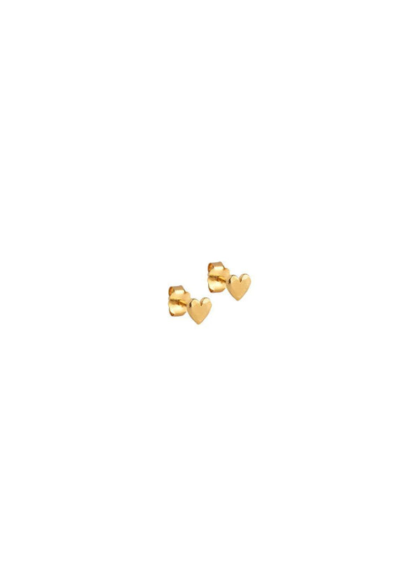 Studs, Heart - 925S/Gp/M-Jewellery-ENAMEL Copenhagen-Butler Loftet