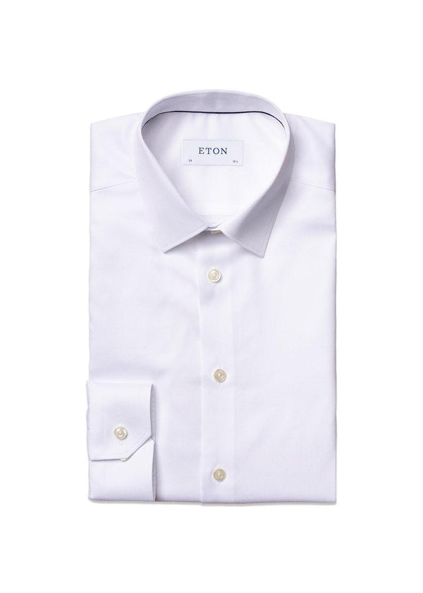 Eton's Superslim - Signature Twill - White. Buy shirts here.