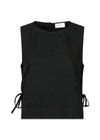 Svetlana linen Top - Black-Top-Neo Noir-Butler Loftet