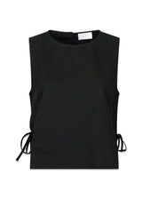 Svetlana linen Top - Black-Top-Neo Noir-Butler Loftet