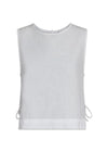 Svetlana linen Top - White-Top-Neo Noir-Butler Loftet