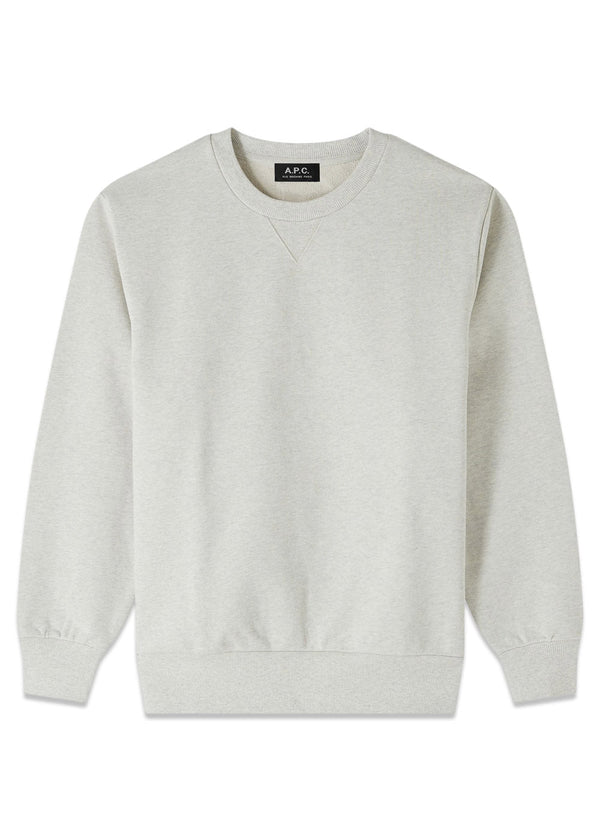 Sweat Label H - Ecru/Chine-Sweatshirts-A.P.C-Butler Loftet