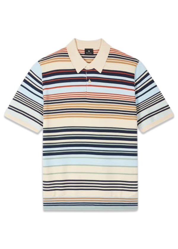 Sweater SS Polo - Ecru-Knitwear-Paul Smith - PS-Butler Loftet
