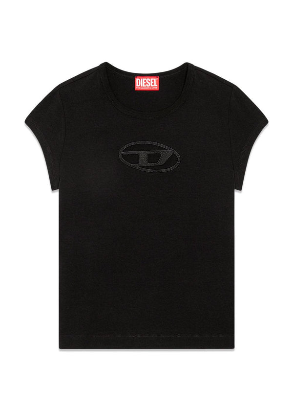 T-ANGIE T-SHIRT - Black Black Black-T-shirts-Diesel-Butler Loftet