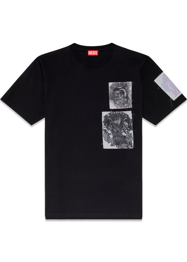 T-BOXT-SLITS-Q10 - Black-T-shirts-Diesel-Butler Loftet