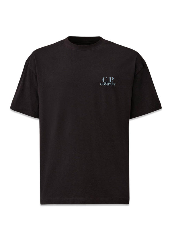 T-Shirt - Short Sleeve - Black-T-shirts-C.P. Company-Butler Loftet
