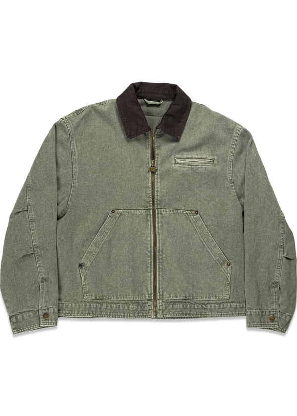 THYME JACKET VINTAGE EFFECT - Green-Outerwear-Goodies Sportive-Butler Loftet