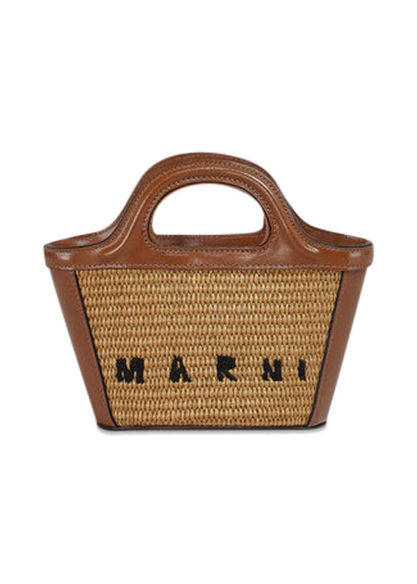 TROPICALIA MICRO BAG - Brown Raffia-Bags-Marni-Butler Loftet