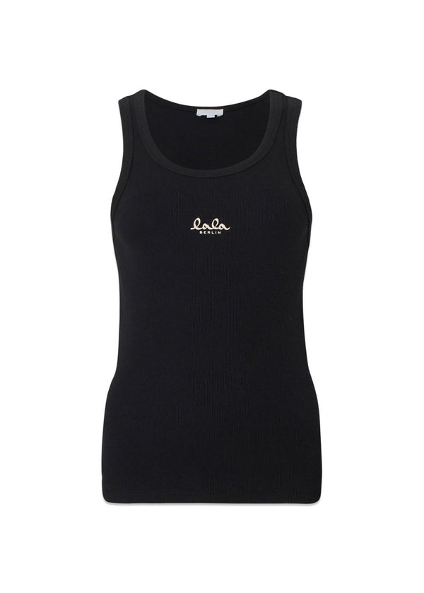Tank top Teo - Black-Top-LALA BERLIN-Butler Loftet