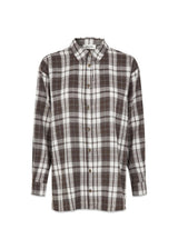 Tappomd shirt - Seal Brown Tartan-Shirts-Modström-Butler Loftet