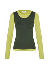 Thaliamd LS t-shirt - Split Pea/Army Dust-Blouses-Modström-Butler Loftet